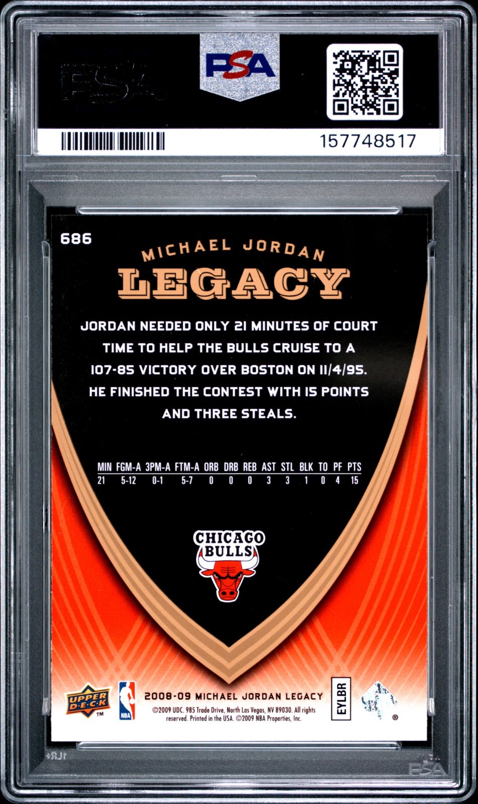 Lot of (10) Michael Jordan PSA 9 Graded Cards All Different 1990-2008 Mint #2
