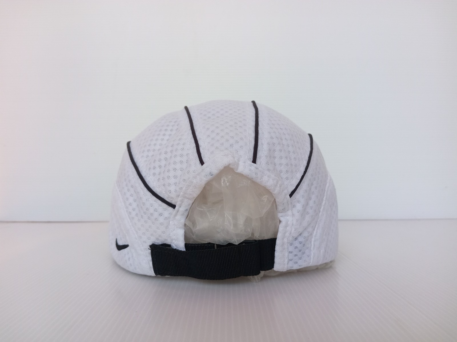LOT 2 Pcs Vintage Andre Agassi Nike Cap Hat White – Black Mesh Tennis Swoosh