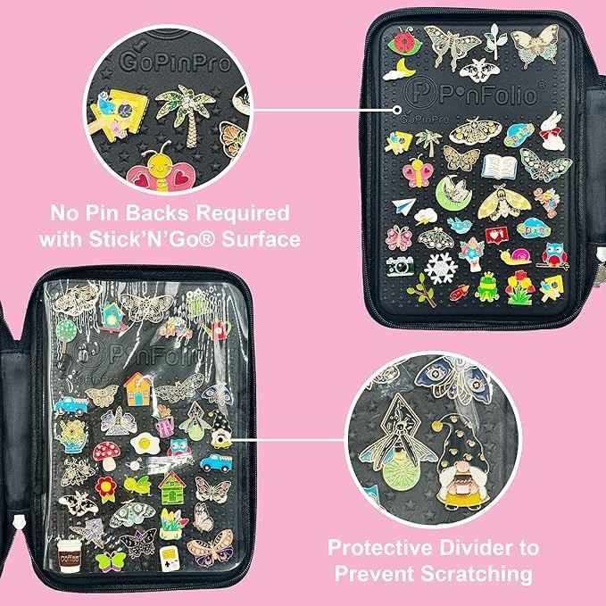 PinFolio Show Pin Display Bag, Lightweight Pin Book Designed for Storage & Ea…