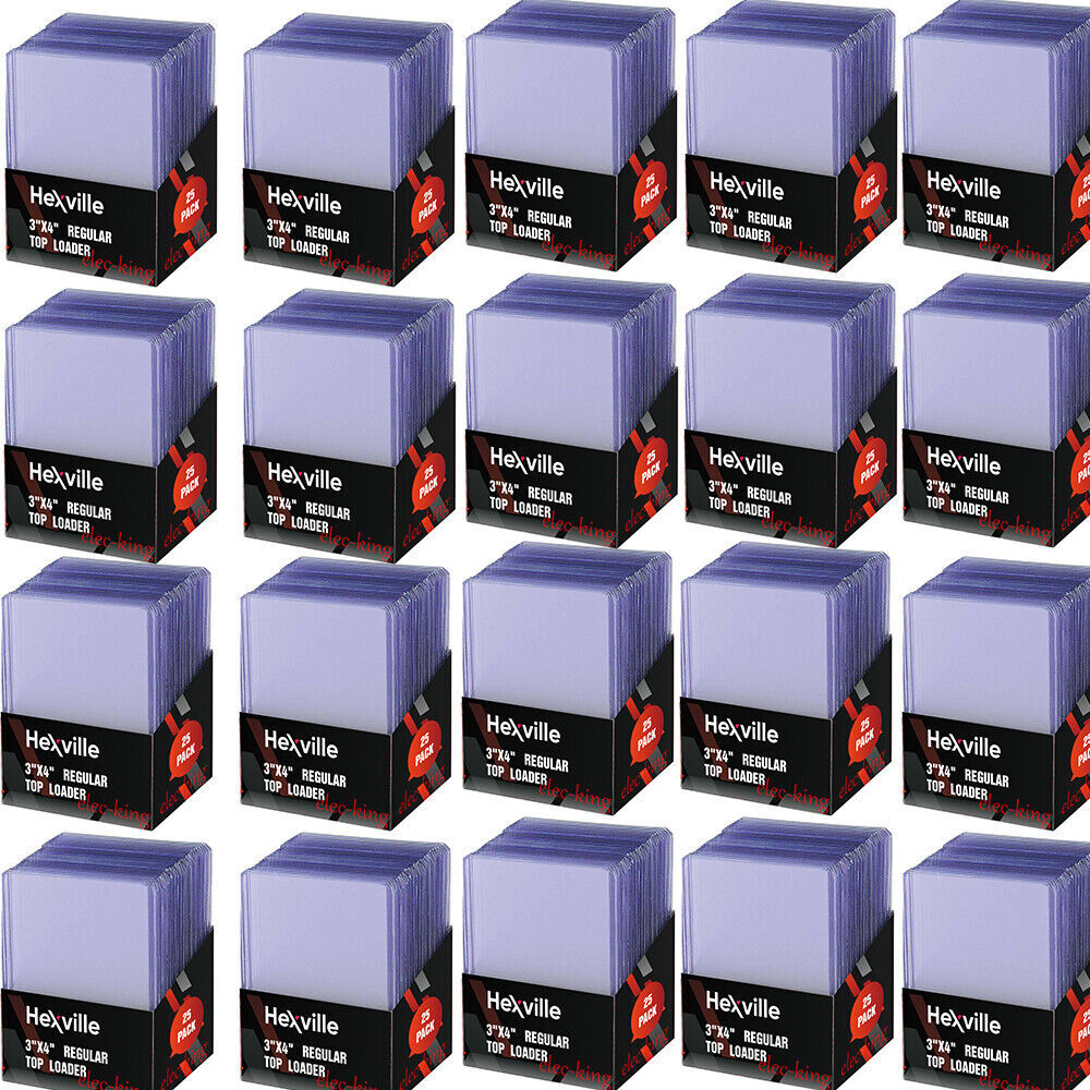 3″*4″ Regular Top Loaders Game Cards Holders Toploaders 25, 100, 200, 500, 1000