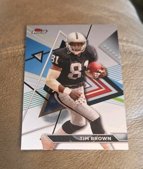 2023 Topps Composite – Topps Finest #228 Tim Brown Oakland Raiders