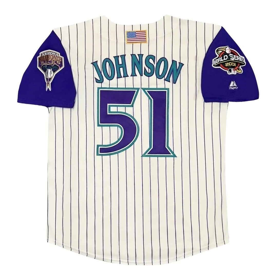 Randy Johnson 2001 Arizona Diamondbacks Men’s Alt Ivory World Series Jersey