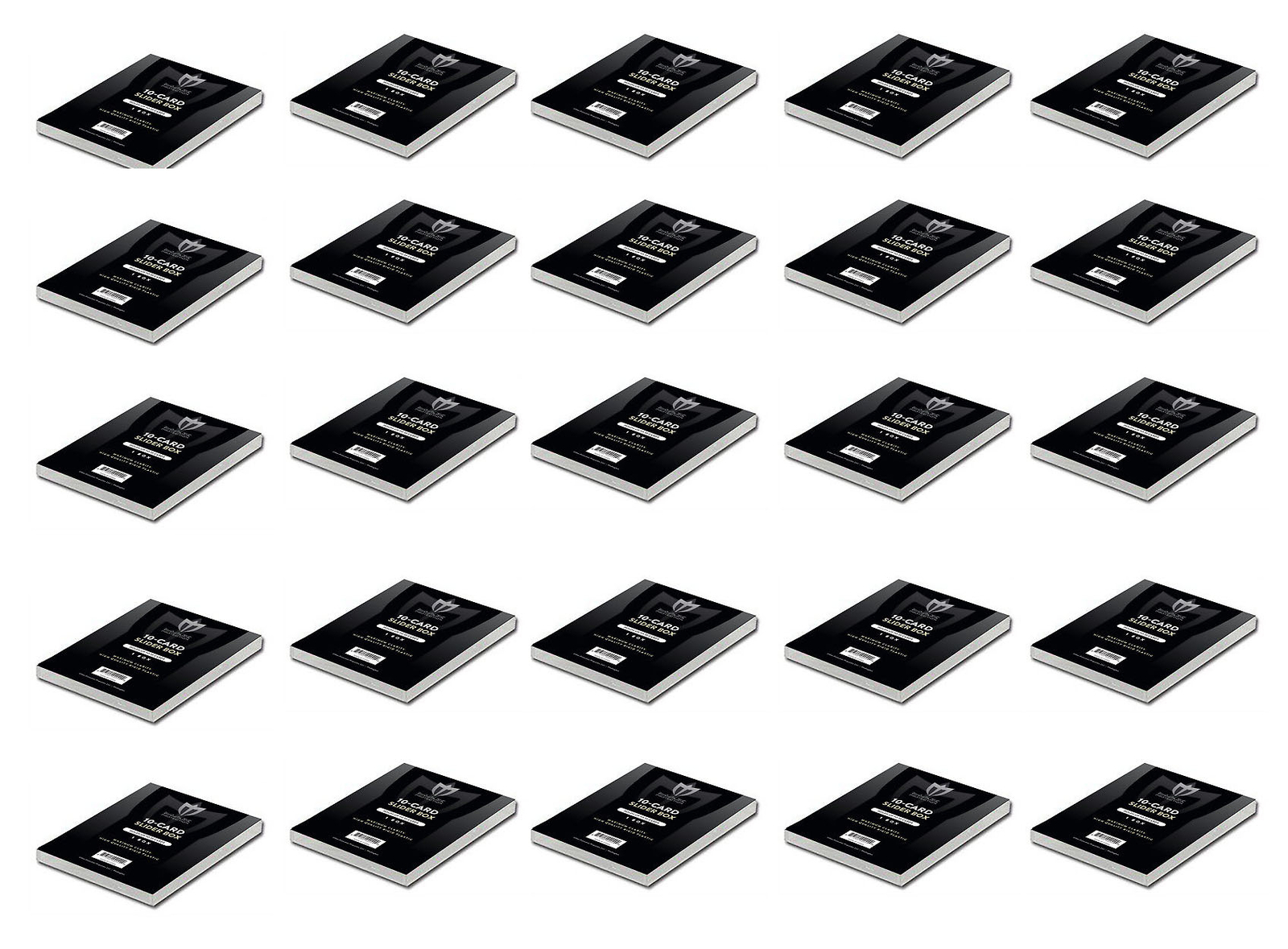 50 Max Pro 10 Count Plastic Baseball Trading Slider Card Boxes 2-piece box