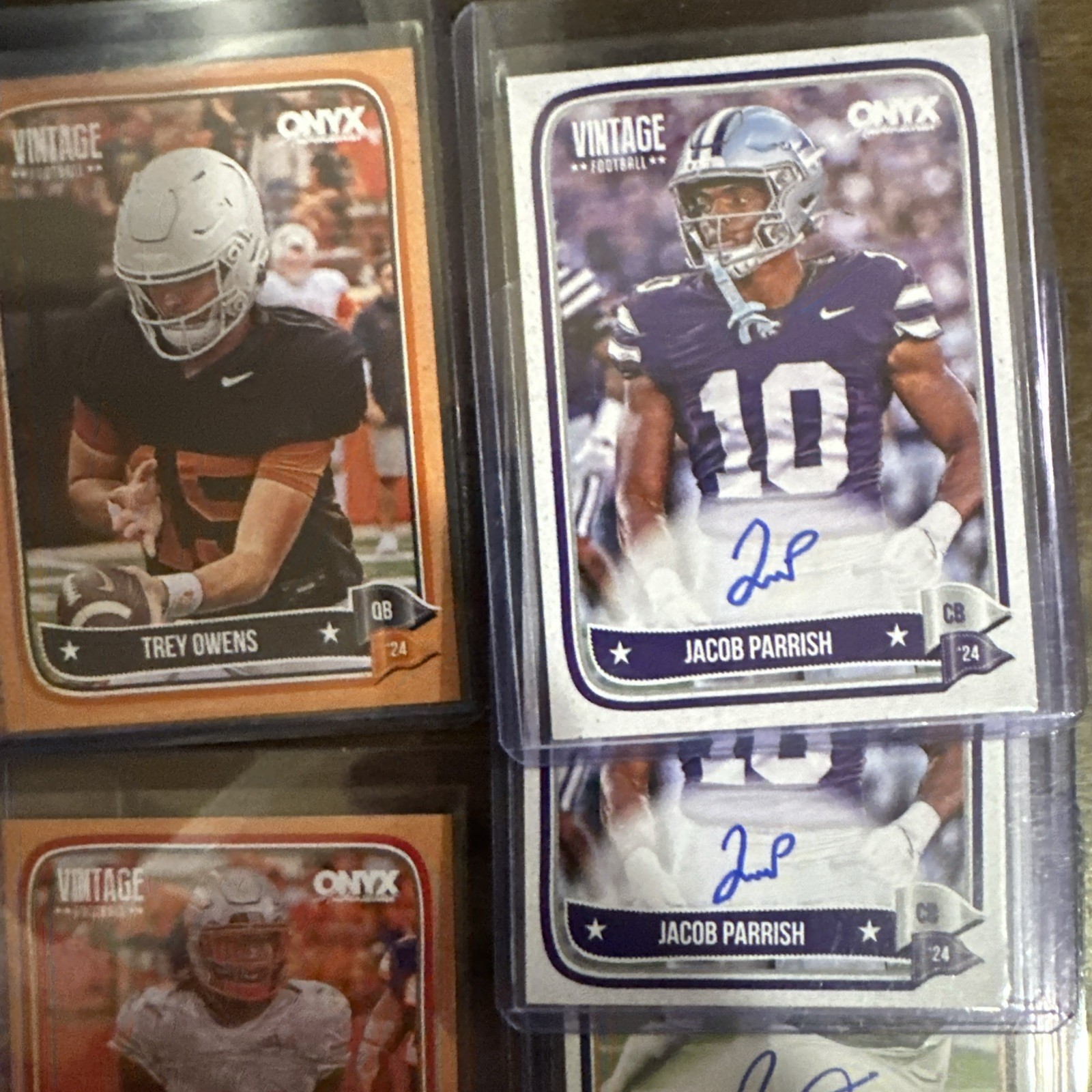 2024 ONYX Vintage Football Mega Lot (24) Cards Includes 12 Autos And 12 Numbered