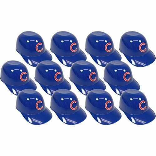 Chicago Cubs MLB 8oz Snack Size / Ice Cream Mini Baseball Helmets – Quantity 12