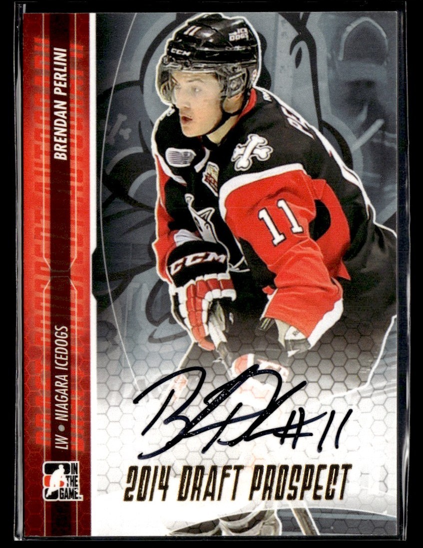 2014-15 In The Game Draft Series Gold Brendan Perlini Auto NNO #A-BPE2