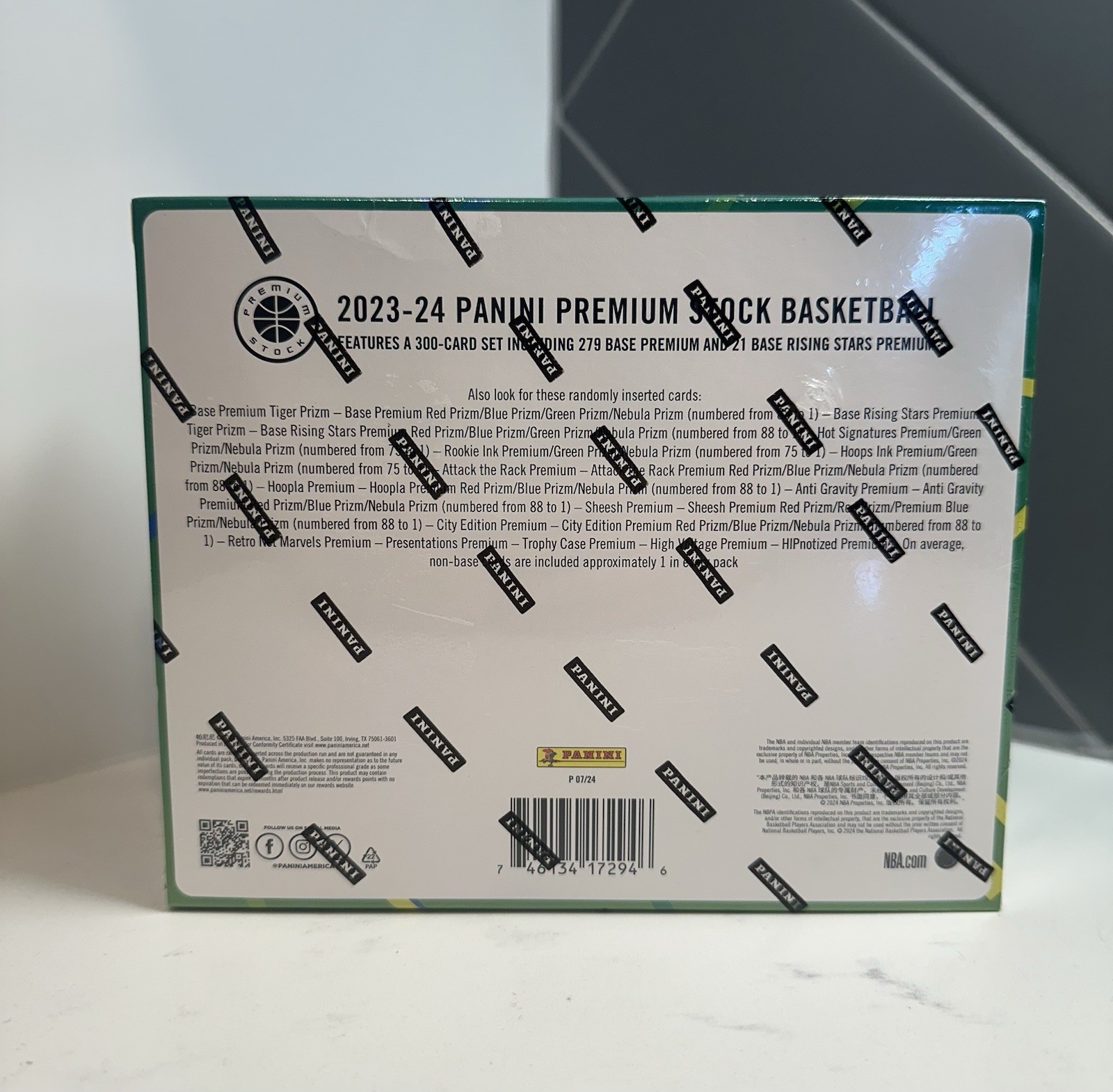 2023-24 Panini Hoops Premium Stock NBA Basketball Premium Box New Factory Sealed