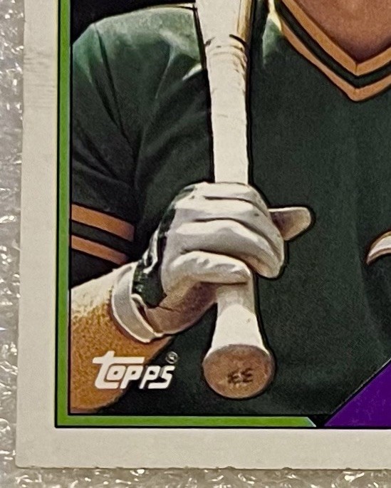 💎RARE 1988 TOPPS JOSE CANSECO⚾️ ATHISTICS HALL OF FAME CARD {ERROR} #370…