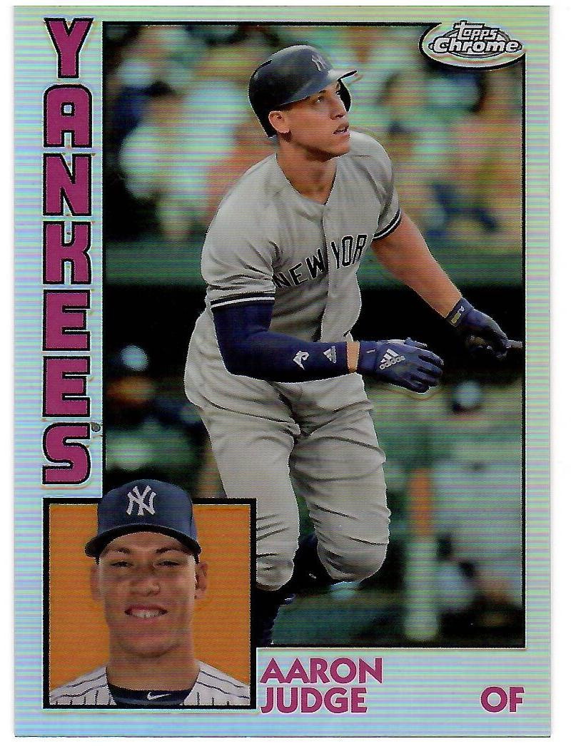 2019 TOPPS CHROME AARON JUDGE 1984 REFRACTOR #84TC-1 YANKEES