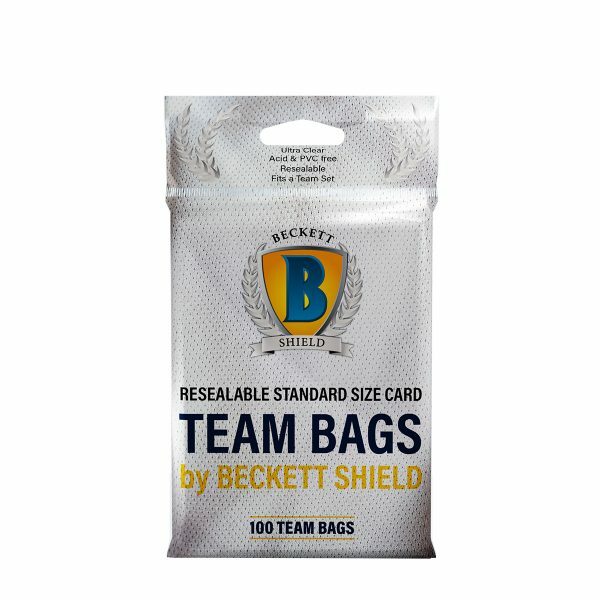 Beckett Shield Team Bags Resealable Pack of 100 Perfect for Toploaders Save More