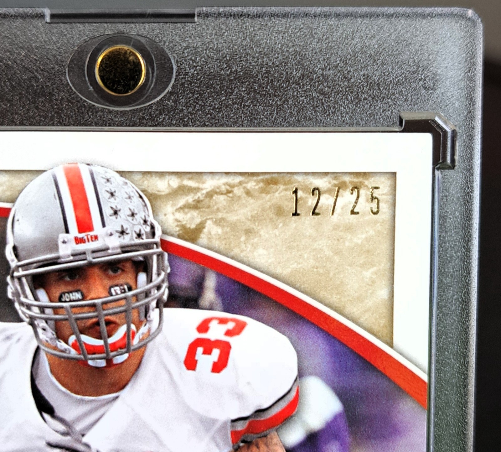 2009 UD Heroes Gold JAMES LAURINAITIS ON CARD AUTO RC #12/25 SSP Rare Ohio State