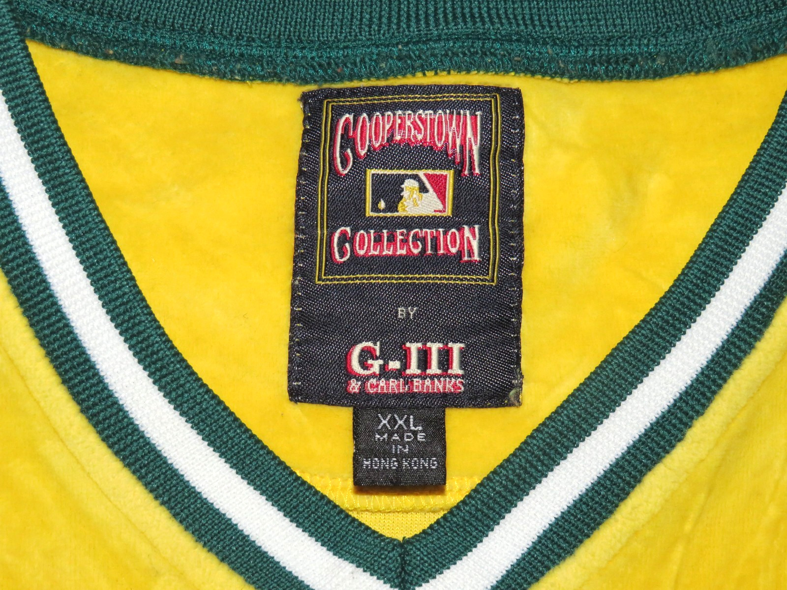 Cooperstown Collection Oakland A’s Athletics Carl Banks Velour Jersey Men’s XXL