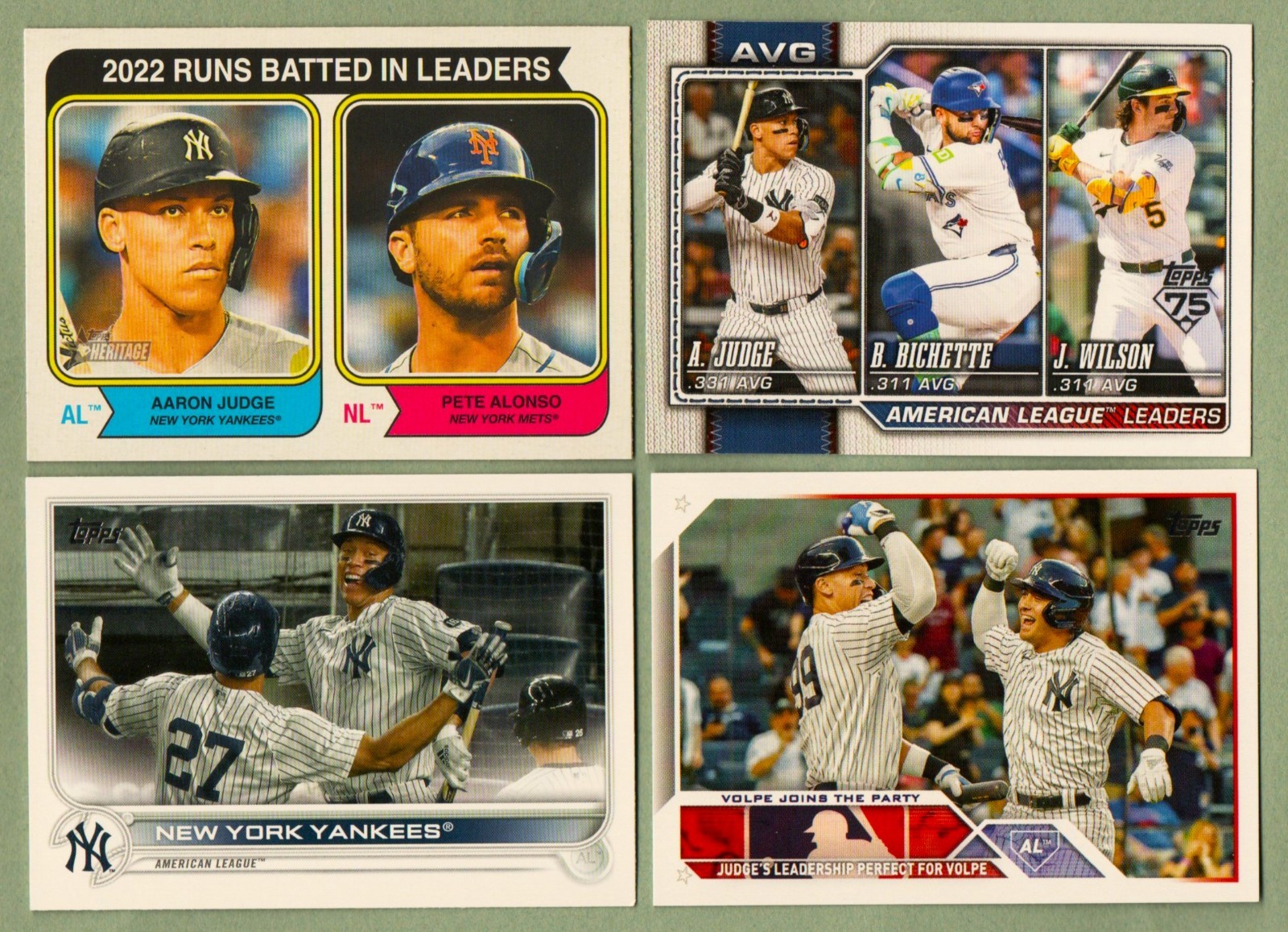 AARON JUDGE 53 Different Baseball Cards 2018 thru 2026