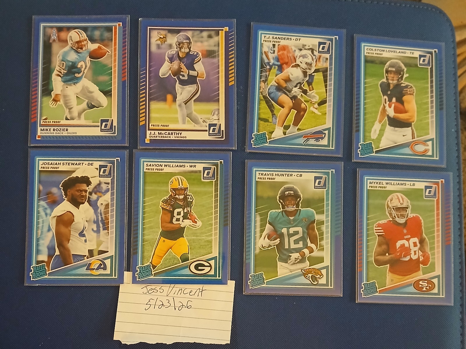 Donruss/Panini Select 2025 145 Football Card Lot. Less Than .50 Cents Per Card