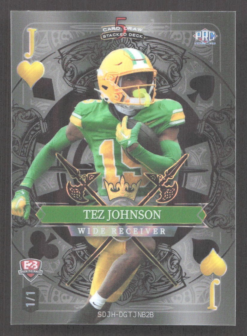 CZD577 – 2024 Wild Card Stacked Deck – B2B – Dillon Gabriel / Tez Johnson – 1/1