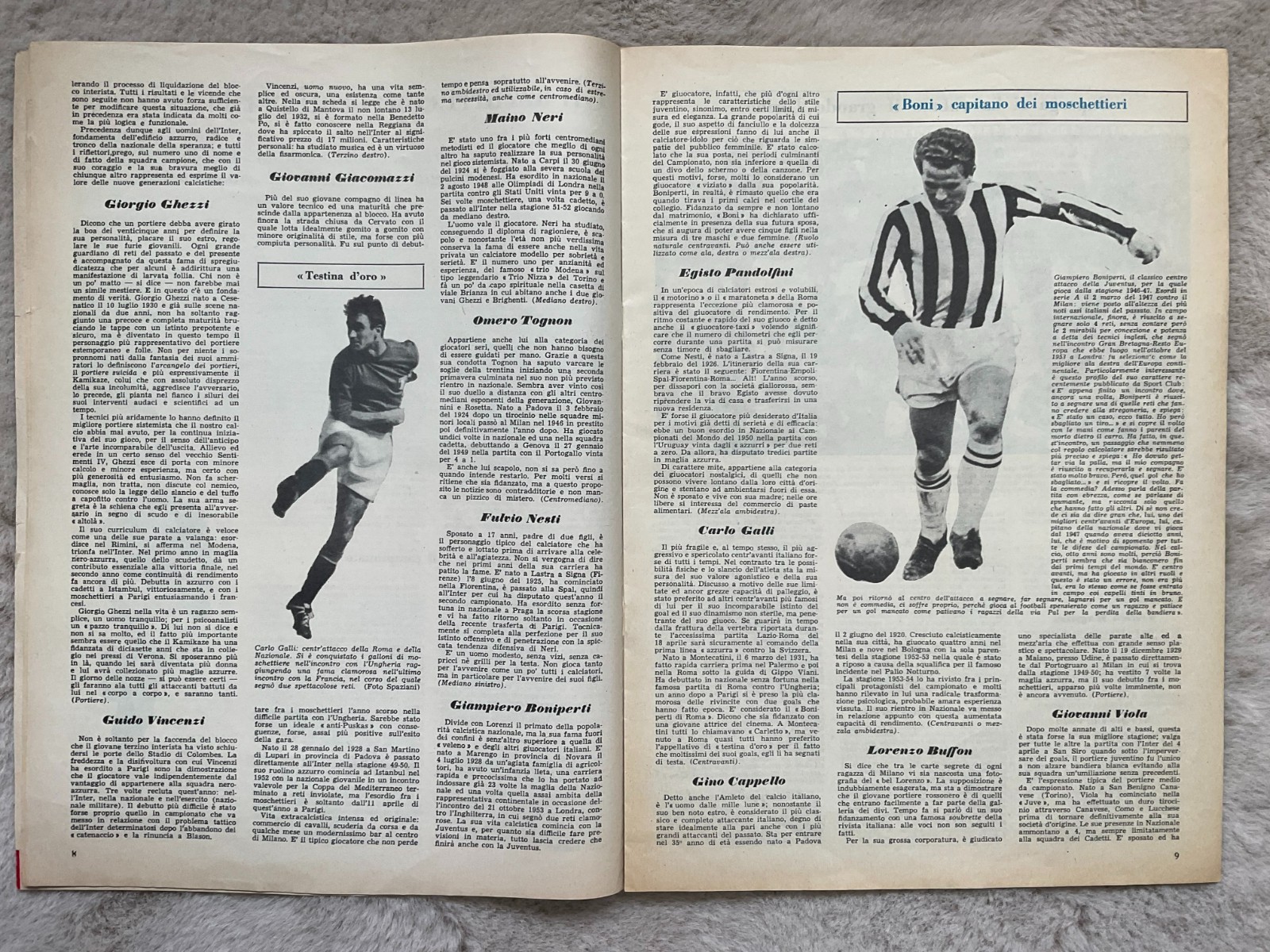 1954 FIFA WORLD CUP SWITZERLAND – RARE TOURNAMENT BROCHURE IN ITALIAN