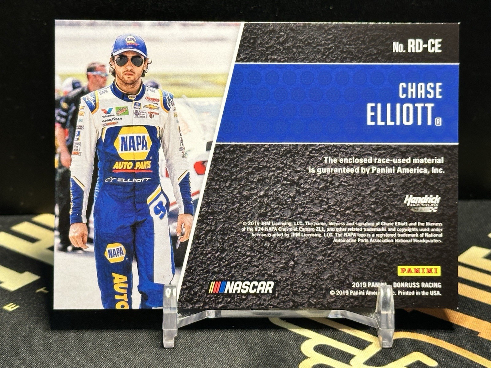 2019 Panini Donruss NASCAR Race Day Relics Chase Elliott #RD-CE
