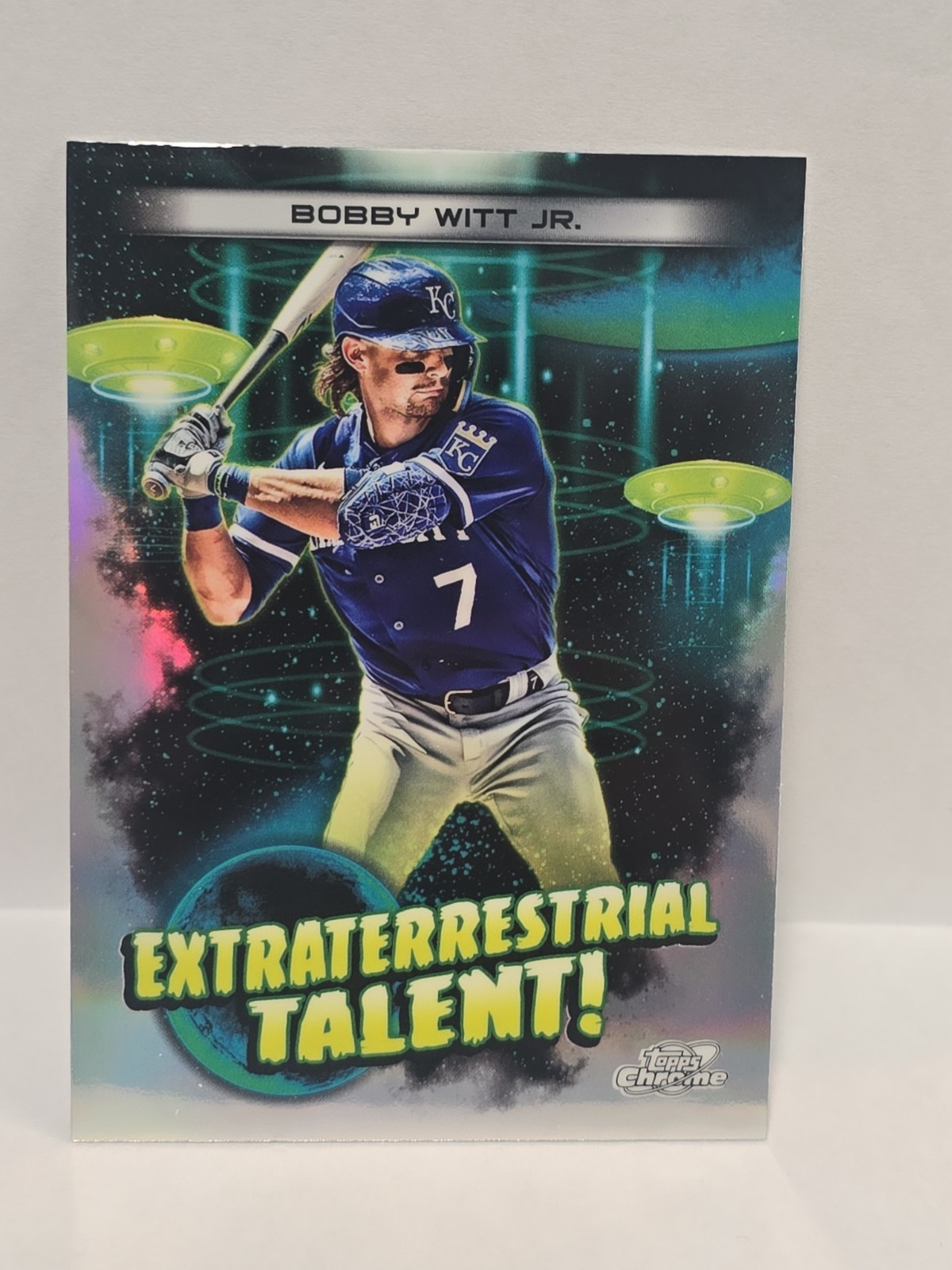 2023 Topps Cosmic Chrome – Extraterrestrial Talent Bobby Witt Jr. #ET-3