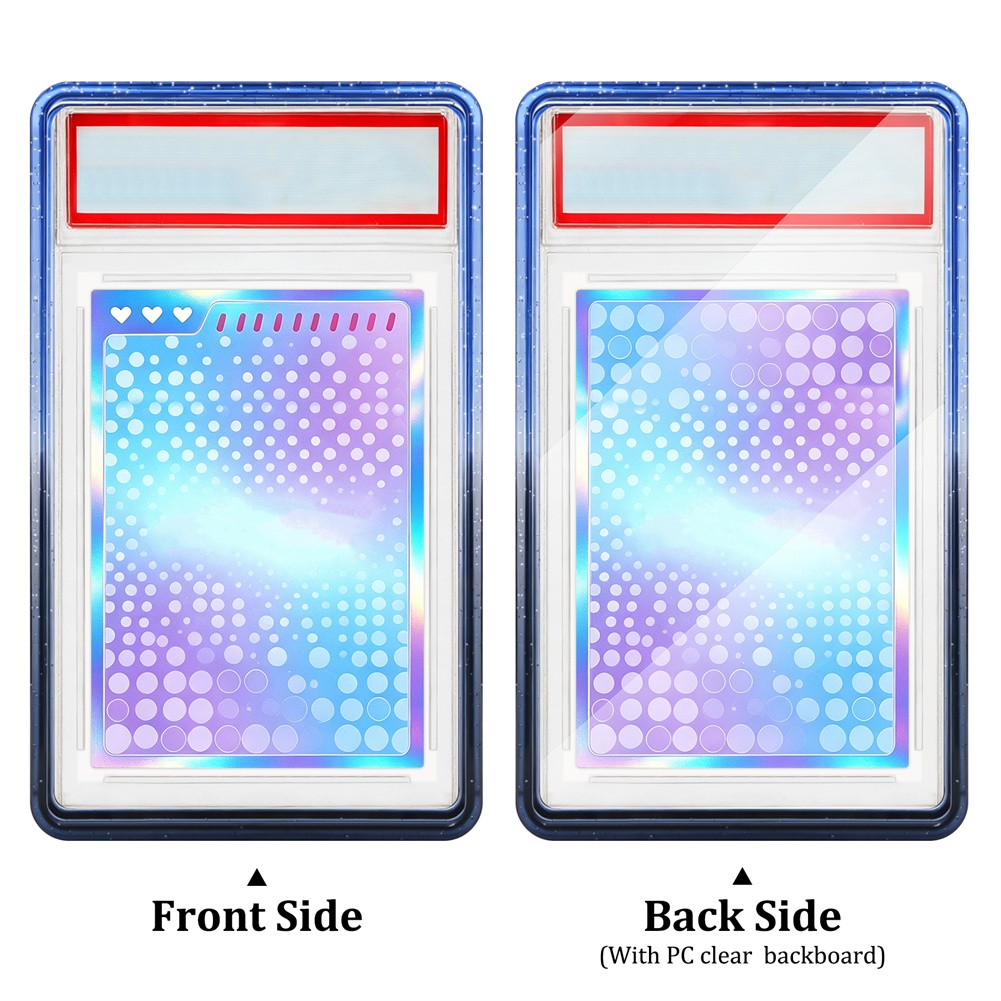 For TAG Gradient Bumper Guard With PC Panel Graded Card Slab Protector-10 Colors