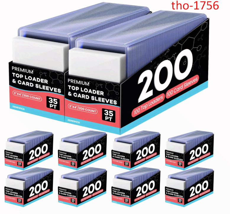 2000 Card Sleeves Top Loaders for Cards, 3″ x 4″ Hard Plastic Toploaders