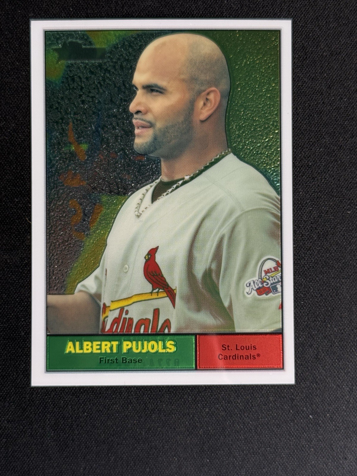 Albert Pujols 2010 Topps Heritage Chrome /1961 #C1 SP RARE STL CARDINALS HOF MLB