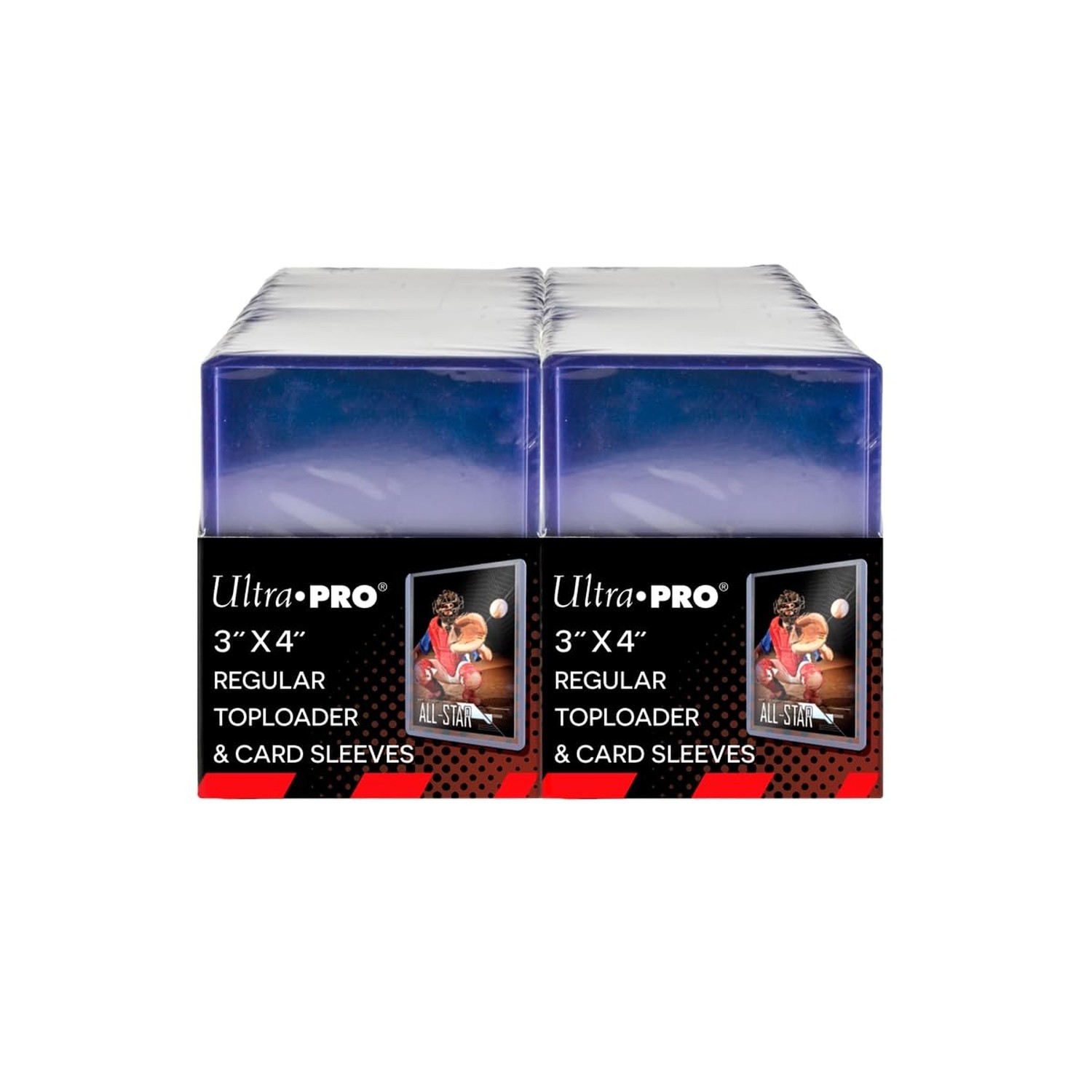 Ultra PRO 3″ x 4″ Clear Regular Toploaders for Cards with Card Sleeves Bundle…