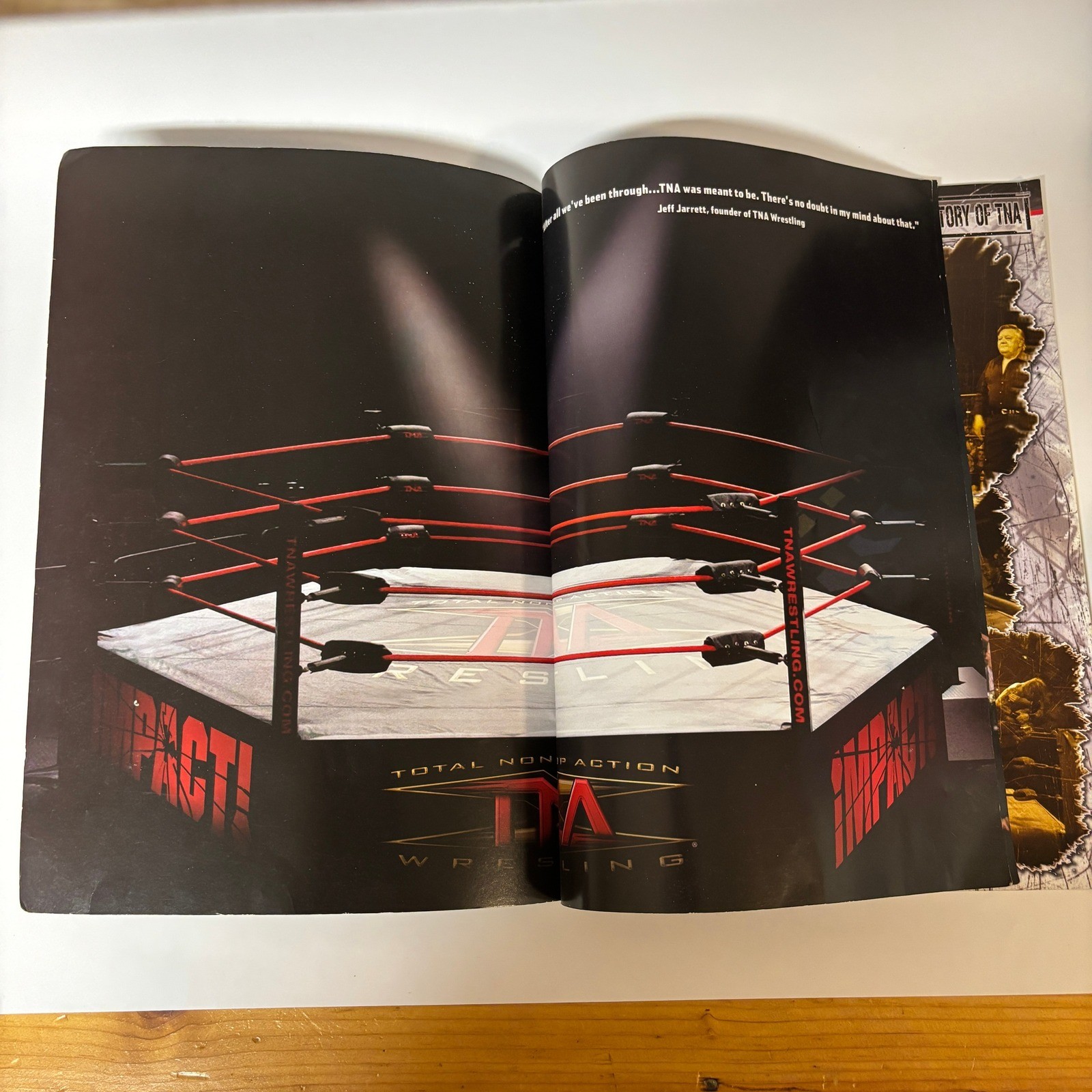 TNA Total Nonstop Action Wrestling Program Autographed Sting Booker T SEE DESC