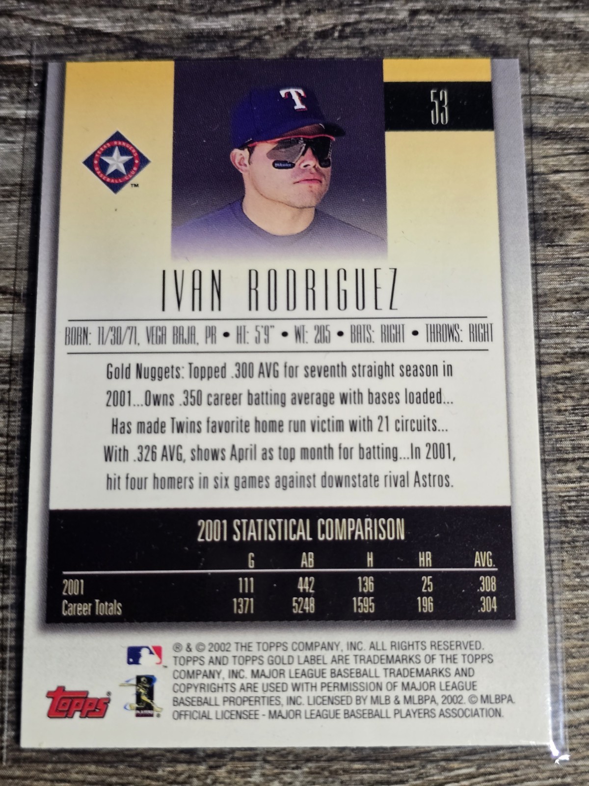 6 CARD LOT Ivan Rodriguez Rangers Tigers – 1995 – 2008 All NEAR MINT OR +