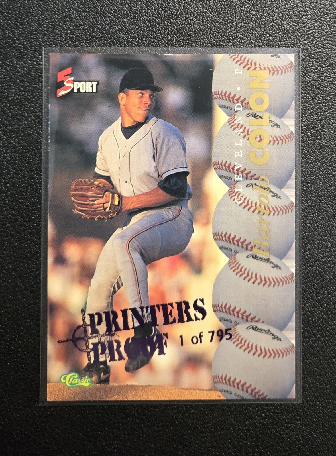 1995 Classic 5 Sport Bartolo Colon Printers Proof RC #116 – /795