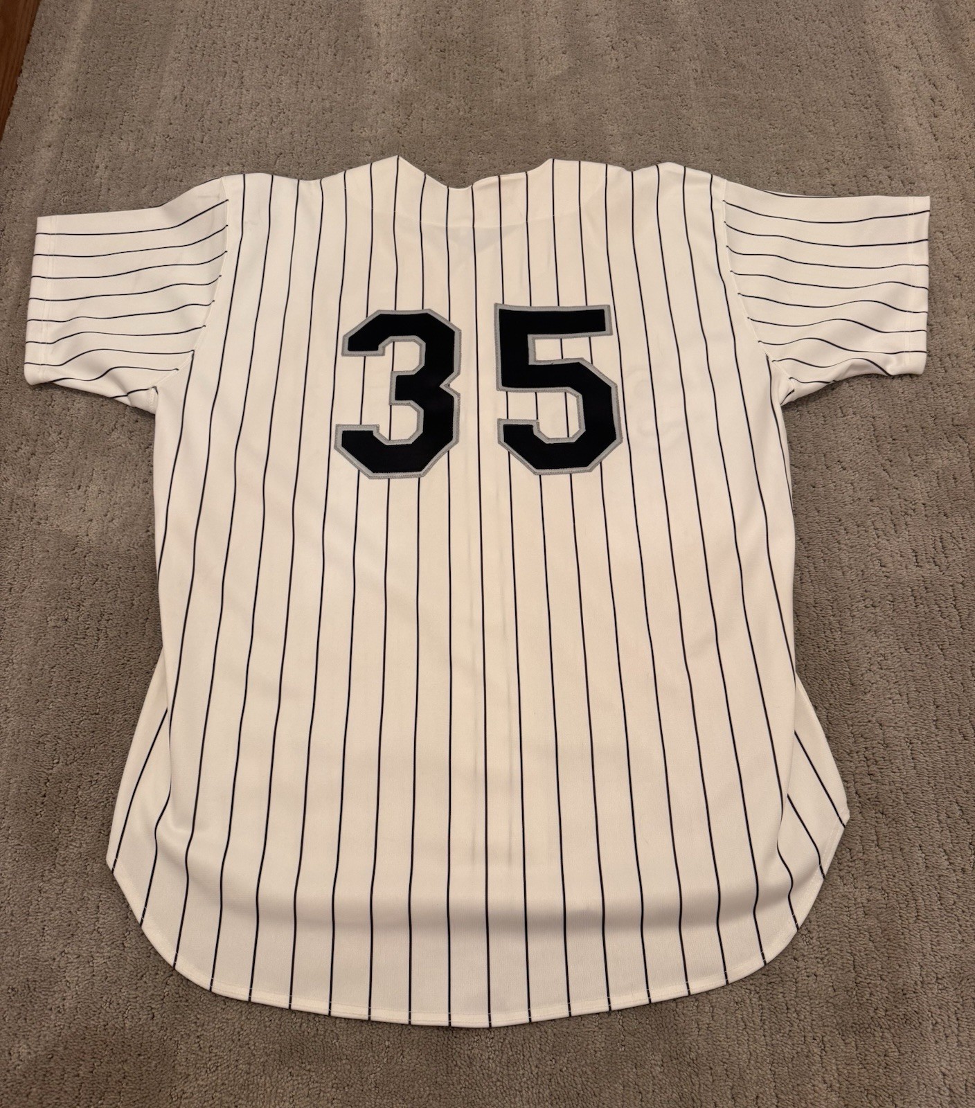 Frank Thomas Signed Chicago White Sox #35 Pinstripe Jersey Russell 48