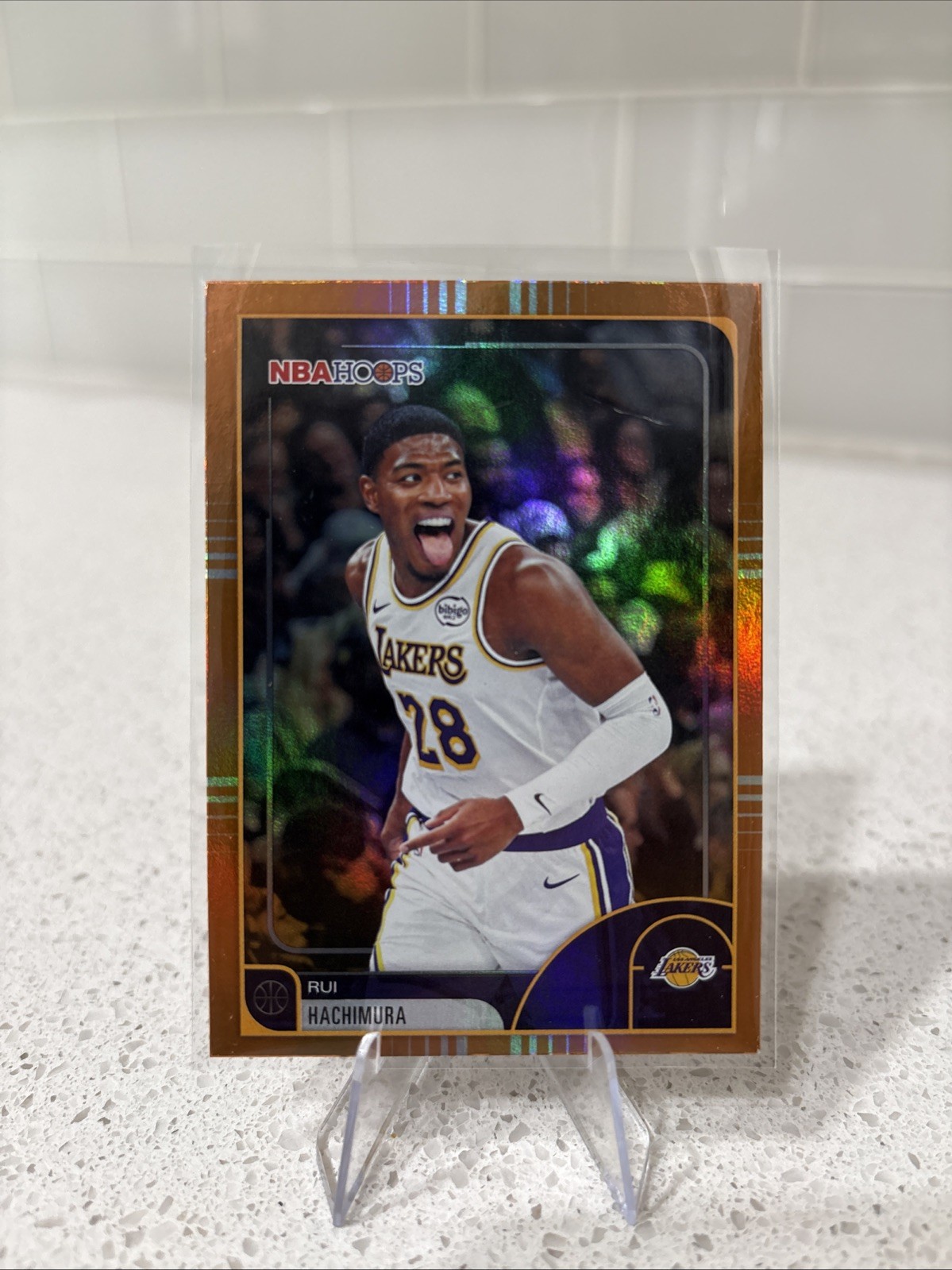 2026 Topps NBA Hoops Rui Hachimura Los Angeles Lakers #1 Orange Parallel
