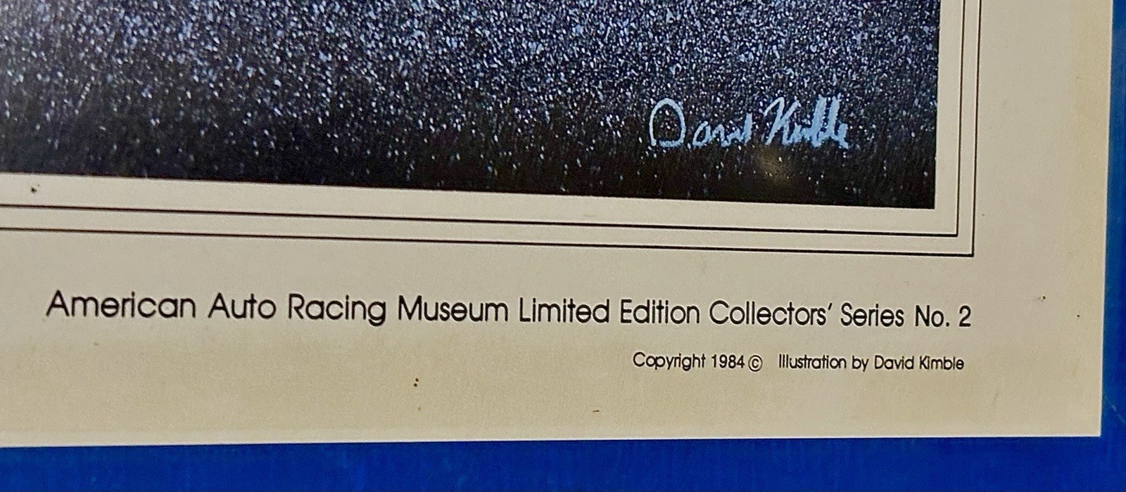 SIGNED ! David Kimball Shelby Cobra 427 S/C CUTAWAY Print AE128/750