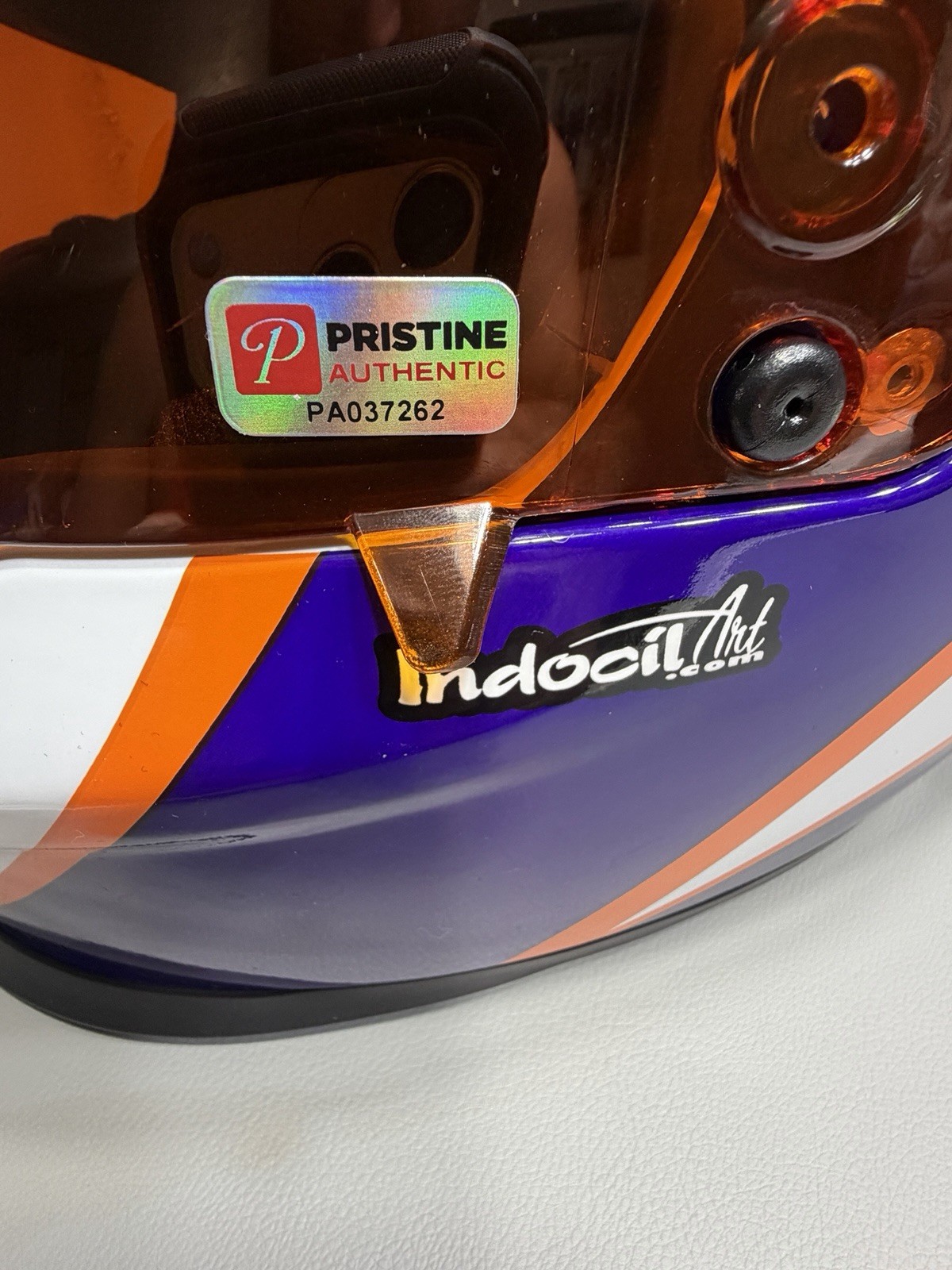 Denny Hamlin Signed FedEx #11 Full-Size Racing Helmet w/Pristine Authentic COA