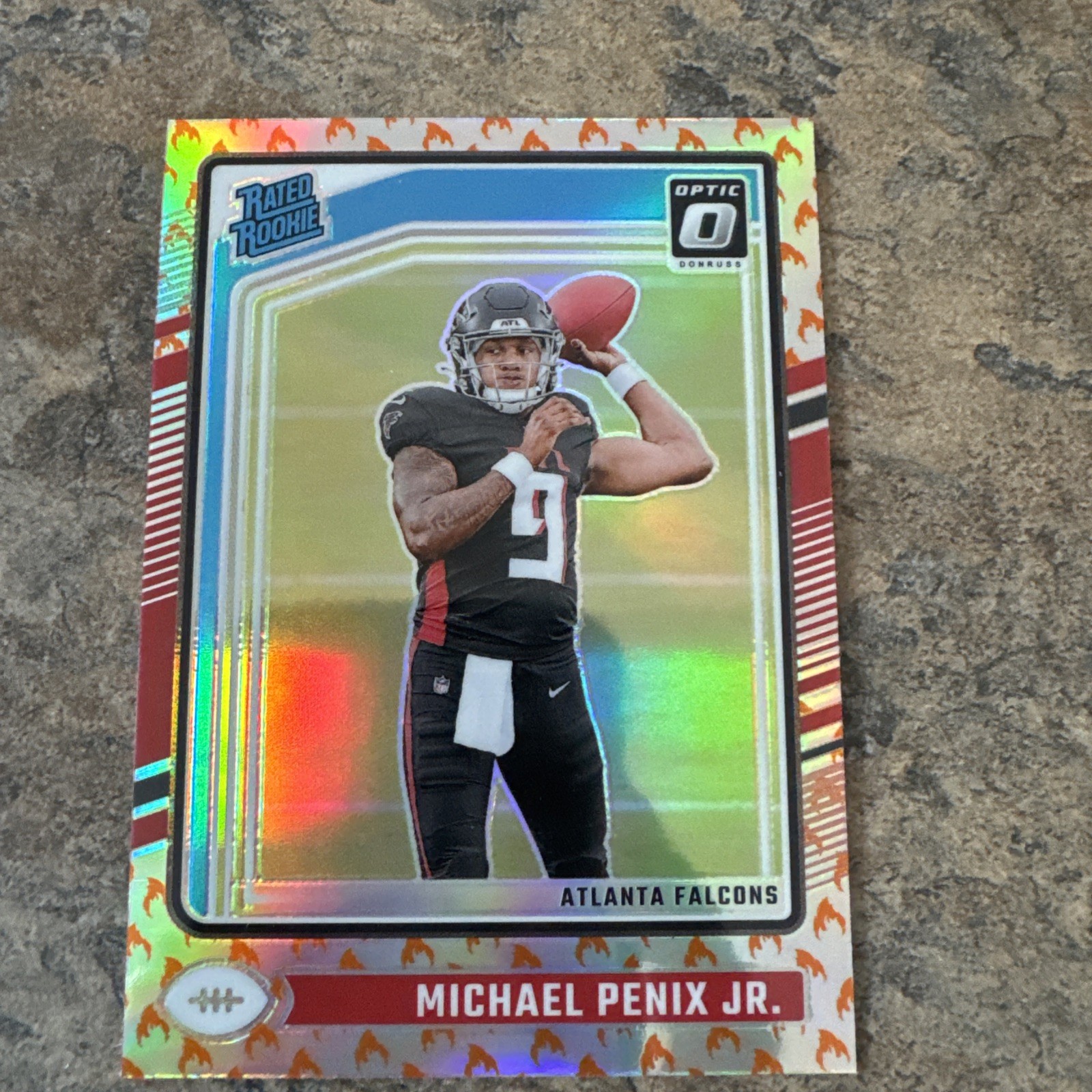 Michael Penix Jr. 2024 Donruss Optic Preview – Fire Emoji SSP 279 🔥