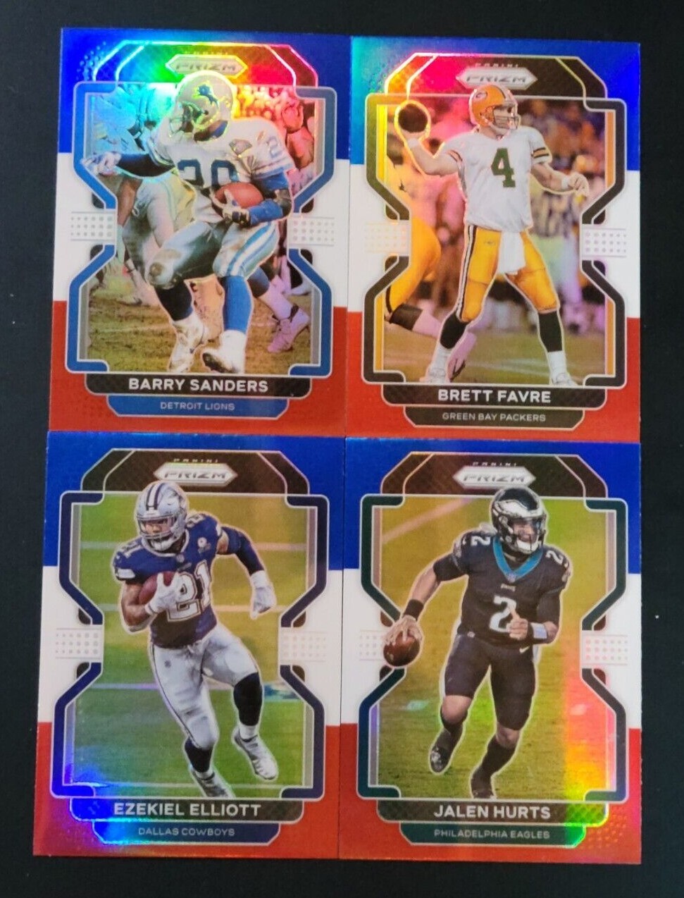 2021 Prizm Football RED WHITE BLUE PRIZMS 1-248 You Pick the Card