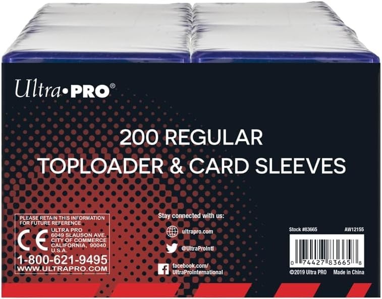 3″ x 4″ Toploader and Sleeve Bundle – Protect Your Trading Cards (200ct)