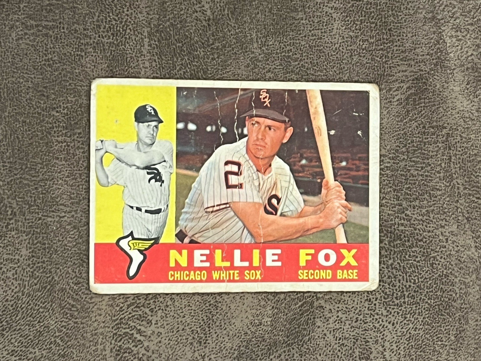 1960 Topps Nellie Fox #100 VG (creases) White Sox Vintage HOF!