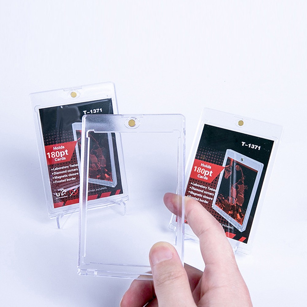 Magnetic Card Holders 35/55/75/100/130/180pt One Touch Card Holder Hard Plastic