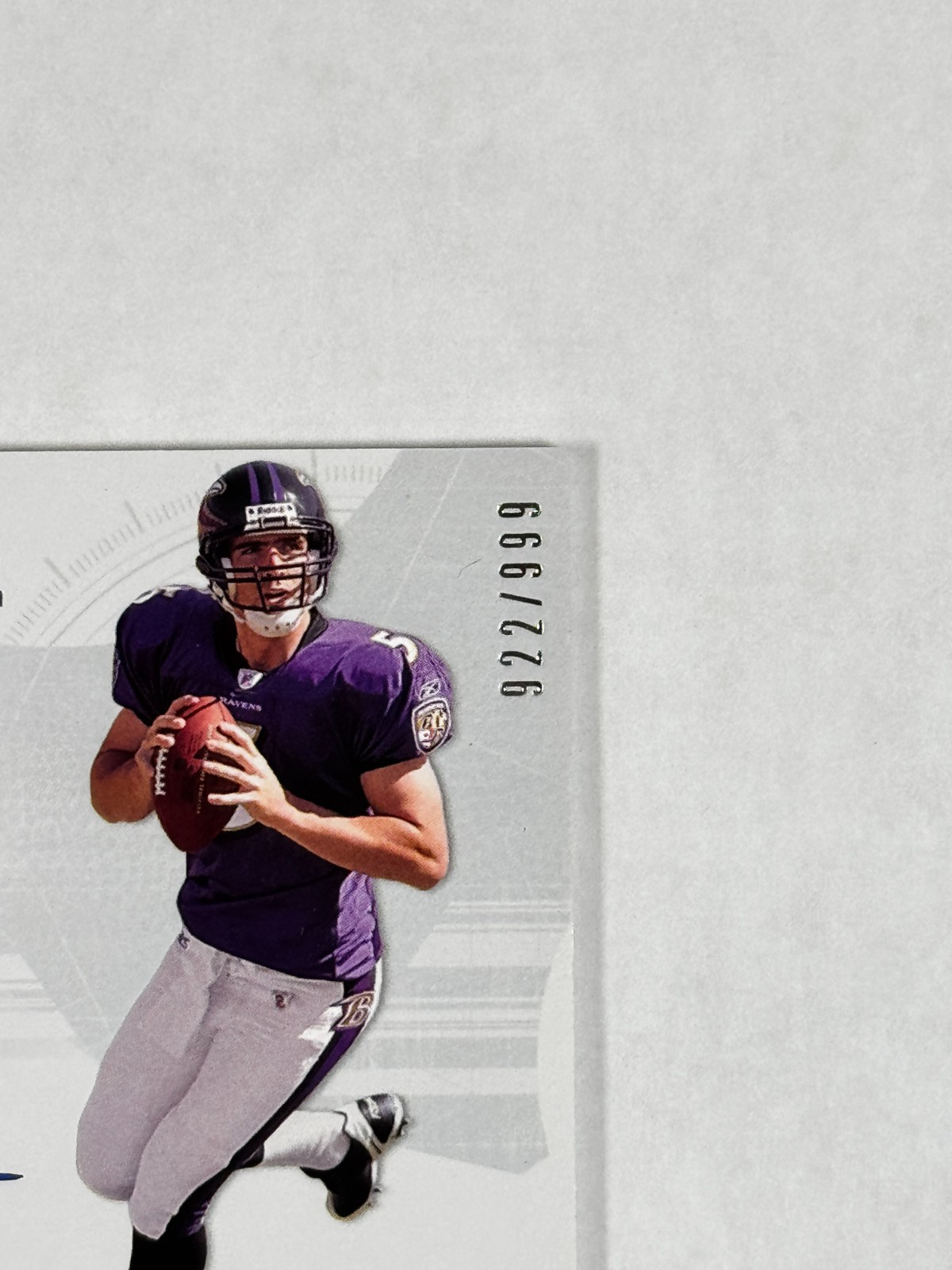 Joe Flacco Rookie Authentics Patch Auto /999 2008 SP Authentic Football Ravens