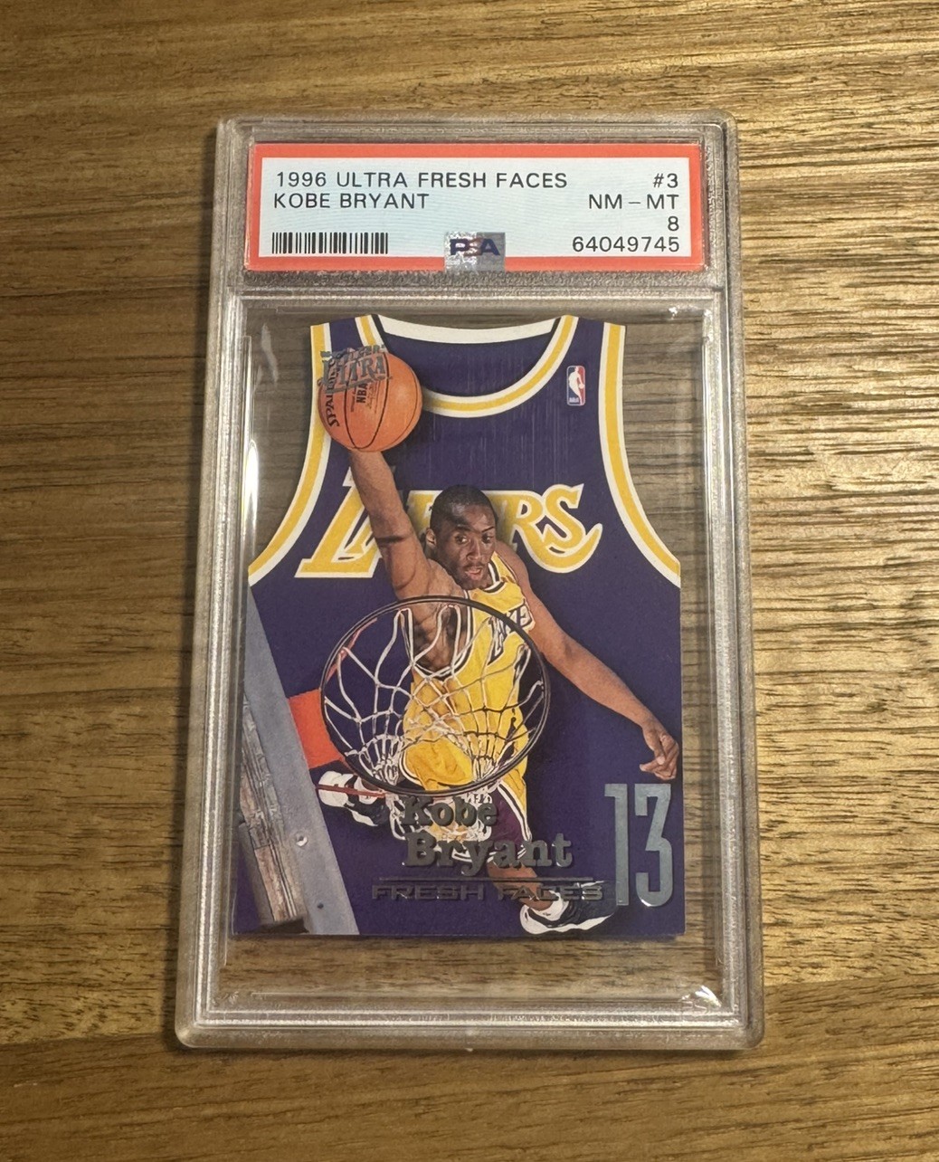 1996-97 Fleer Ultra Fresh Faces Kobe Bryant #3 PSA 8 Los Angeles Lakers Rookie