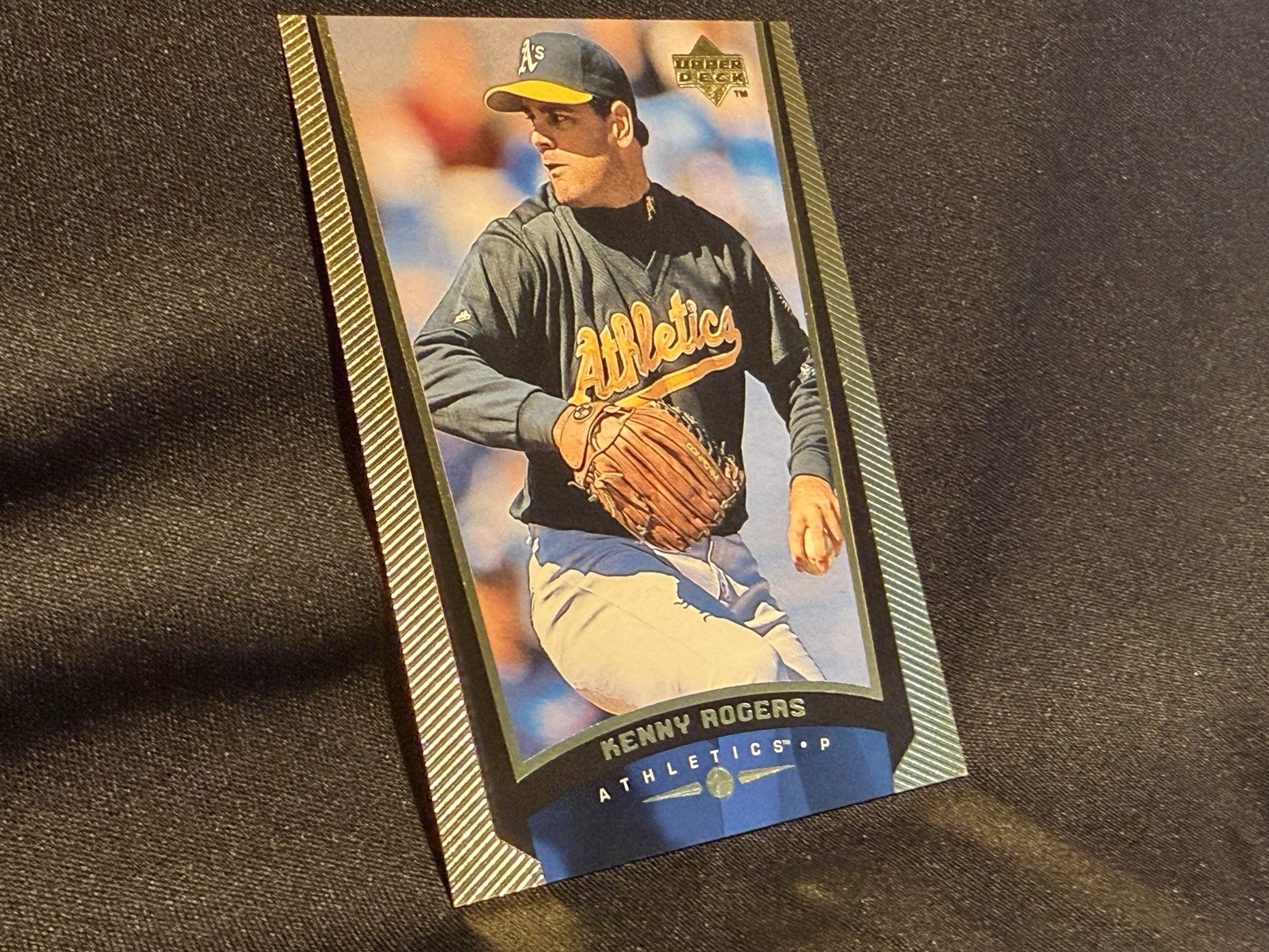 Kenny Rogers 1998 Upper Deck MLB Baseball True Gold 1/1 Oakland Athletics RARE