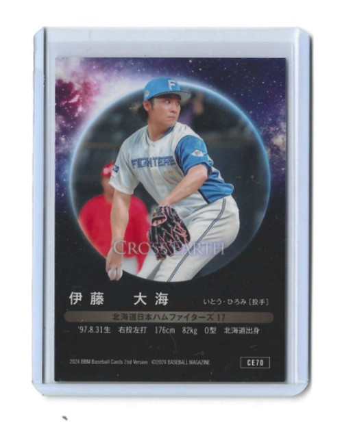Hiromi Itoh 2024 BBM Japanese Baseball Card CROSS EARTH – 2025 Sawamura Award