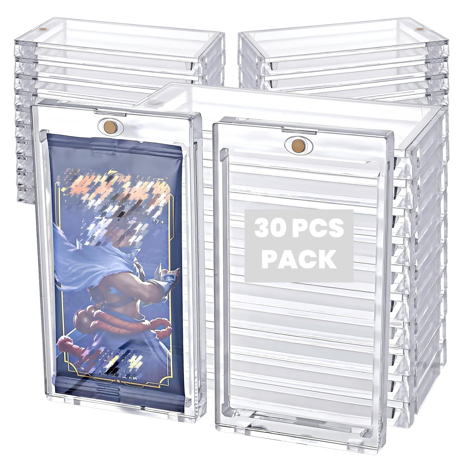 HOUSYLOVE 30 PCS Acrylic Booster Pack Protector-One Touch Booster Pack