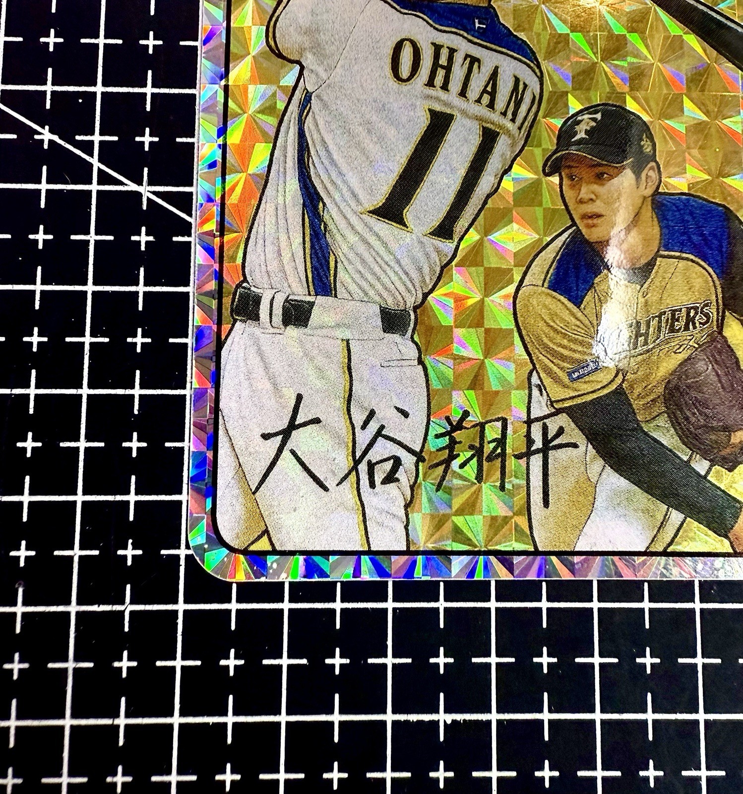Shohei Ohtani International Vending Sticker Card (Japan Baseball) Prism Gold