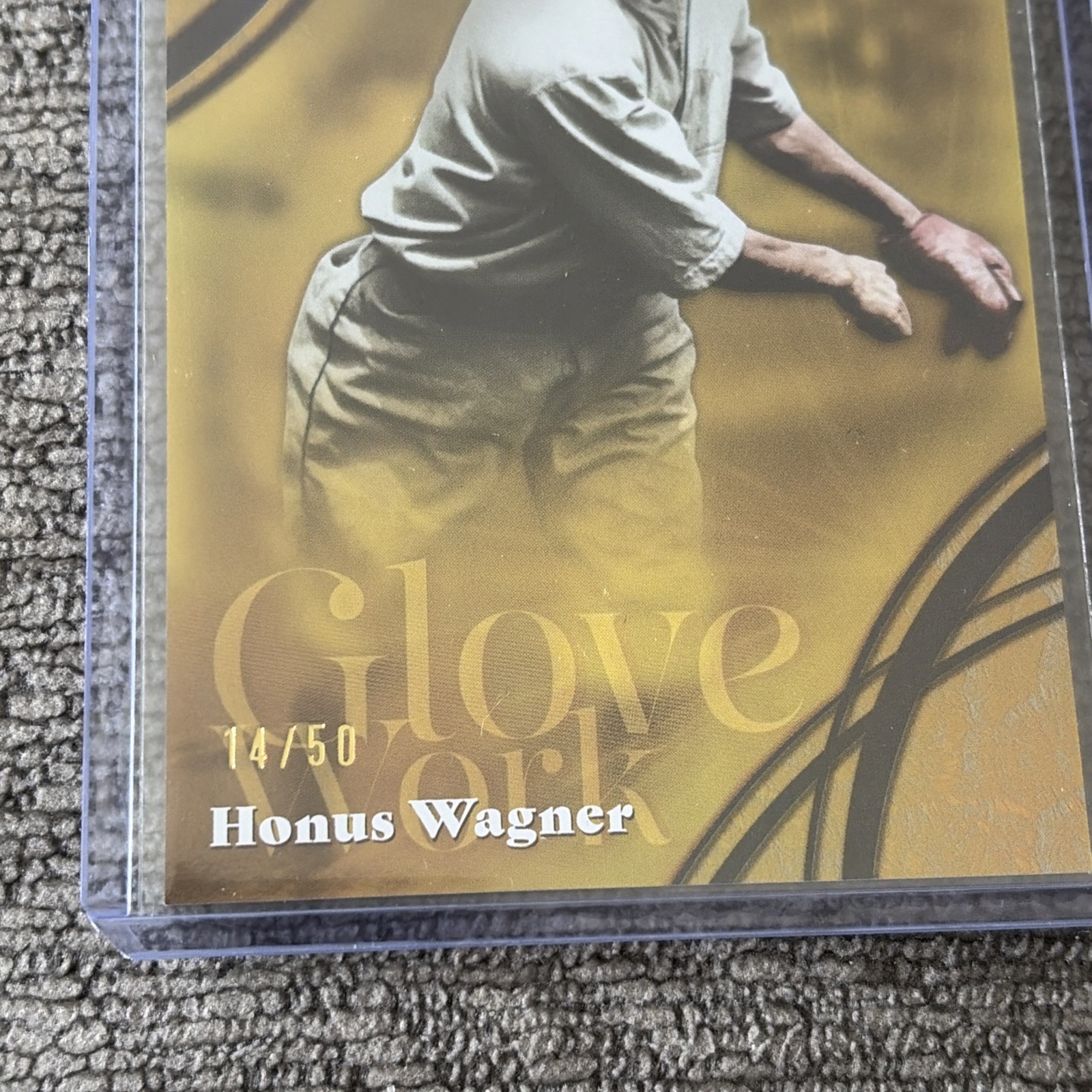 2026 Topps Series 2 Glove Work Gold Foil Insert Honus Wagner /50 GW-40
