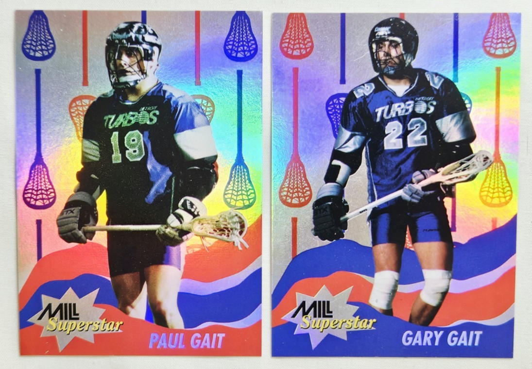 1992-1993 STX Nastasi Mill LaCrosse Paul & Gary Gait Rookie Card Lot RC GOAT