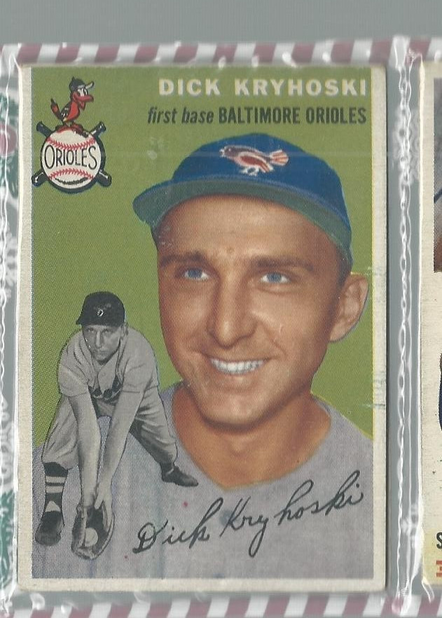 1954 TOPPS Christmas RACK PACK W HOFER WARREN SPAHN / POS: HANK AARON ROOKIE