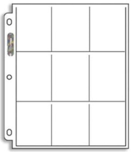 Ultra Pro 9 Pocket Pages Platinum Series 209D (100ct)