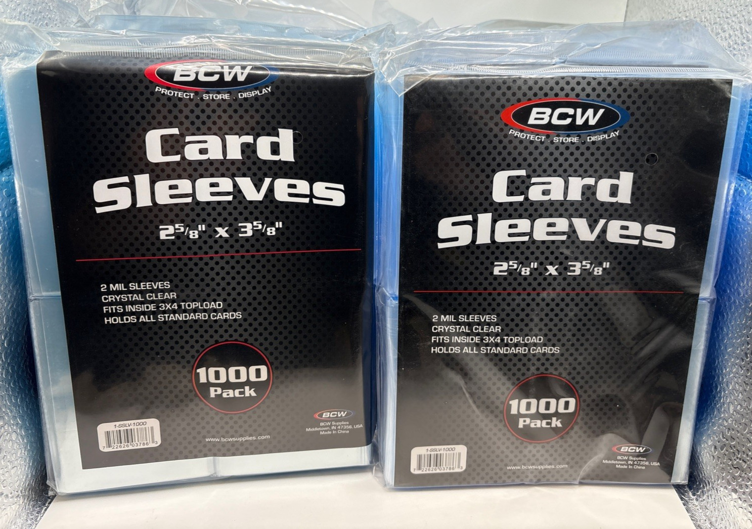 BCW Penny Card Soft Sleeves 10 packs of 1000 Standard Cards 10000 Total