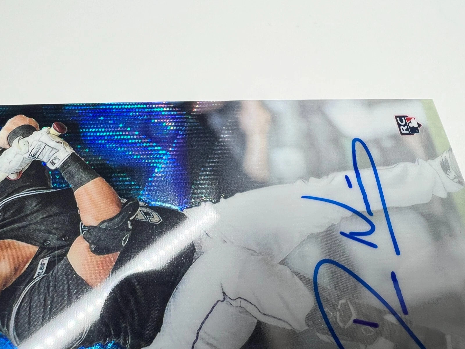 Dom Nunez 2020 Topps Chrome Blue Wave Refractor Auto RC /150 #RA-DN Rockies